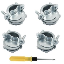 4 PCS 1 Inch Clamp Type Cable Connectors Zinc Electrical Conduit Fittings