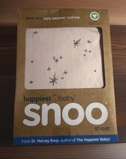 NEW HAPPIEST BABY SNOO smart, sleeper FITTED SHEET 100 ORGANIC COTTON