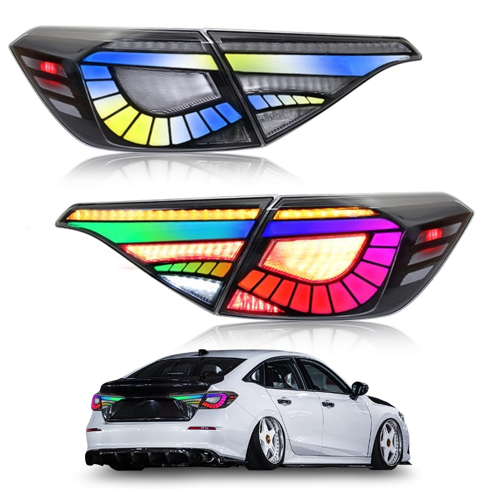 for Honda Civic Sedan 2022 2025 LED Tail Lights Animation Passenger Driver Side