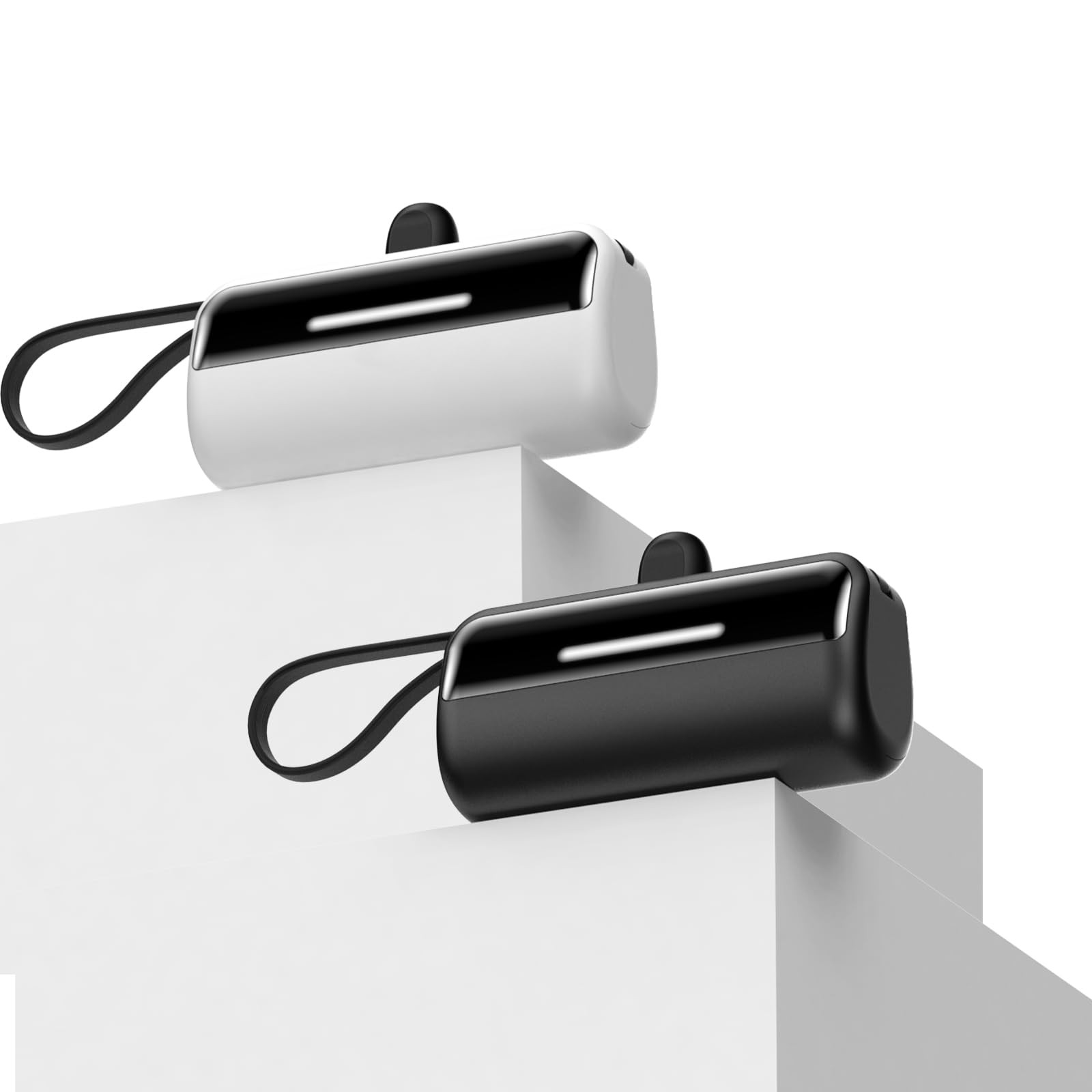 [2-Pack] Portable Charger Power Bank for iPhone,5500mAh USB C Battery Pack Tr...-image