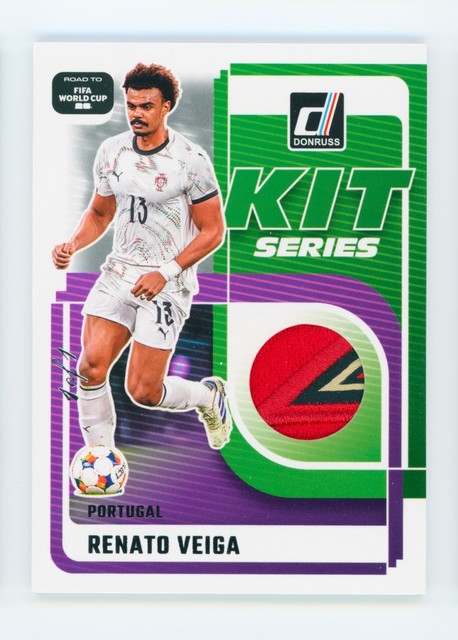 2025-26 Renato Veiga Panini Donruss World Cup Kit Series Jersey Patch Card 1/1