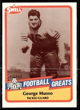 1989 Swell Greats George Musso #117 Chicago Bears