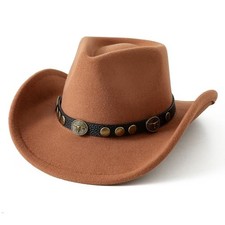 Baby Boys Girls Cowboy Hat Baby Cowgirl Hats Infant Toddler Hats 18-4T Khaki