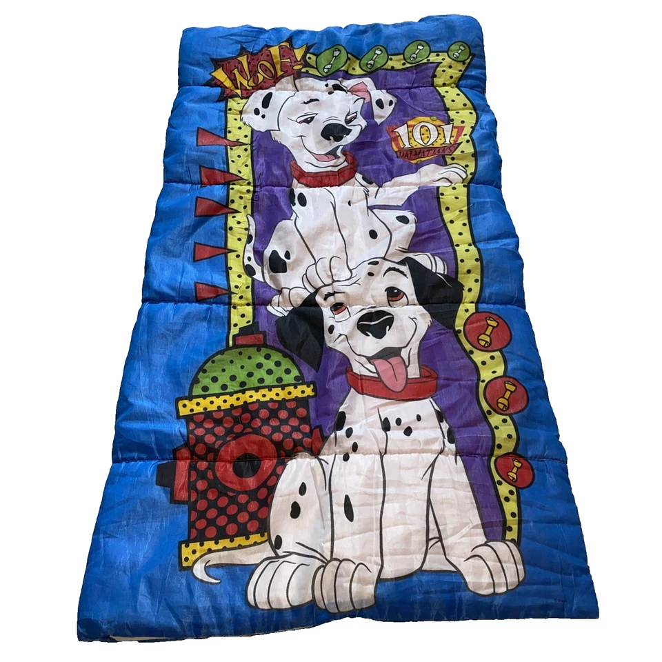 Saco de dormir/manta vintage para niños Disney 101 Dálmatas años 90 de colección Foto 2 de 4
