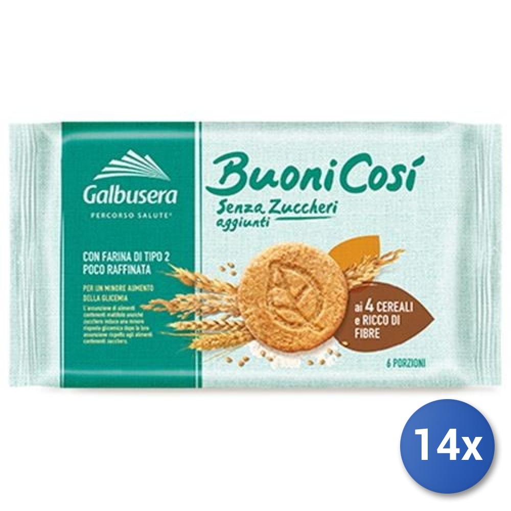 14X Multipack Galbusera Cookies Good Like Cereal Without Sugars