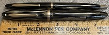 Oversize Sheaffer Balance Set in Brown Stripes w/Original Box - 14k Fine Nib