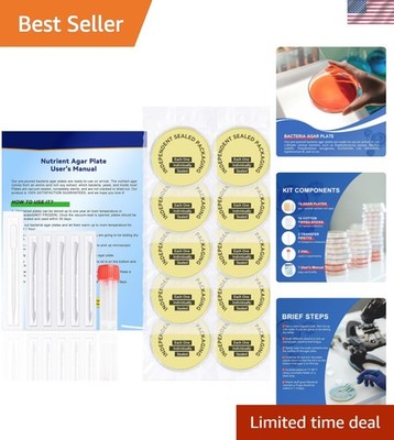 Nutrient Agar Petri Dishes Science Project Kit | Pre-Poured Agar Plates and C...