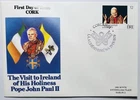 Ireland 1979 - CORK - Pope Visit EIRE John Paul II Irish Stamps Envelope FDC