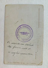 FASCIST YOUTH AVANT-GARDE STAMP on postcard Thinking of the Absent 