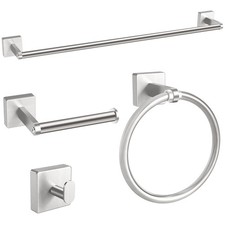 KLJKPA Brushed Nickel Bathroom Hardware Set, 24 inch 24 inch,