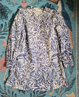 part two copenhagen Dress 38 Blue White