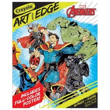 Crayola Art With Edge Marvel Avengers Coloring Pages 28pgs , Superhero Colo...