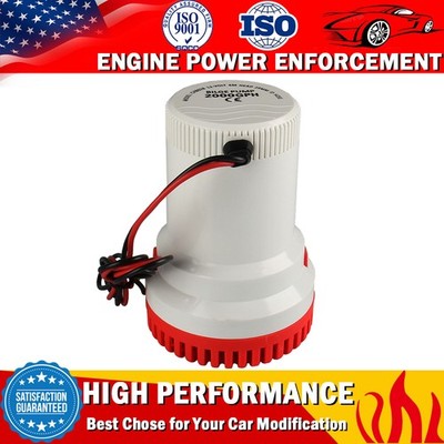 12V 2000GPH Electric Marine Bilge Sump Pump Unlike Rule 1500gph-2500Gph-3000Gph