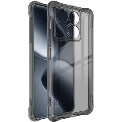 Für Xiaomi 14T imak Stoßfeste TPU Handyhülle Airbag (Schwarz Transparent