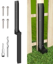Mokeyder Fence Post Anchor Kit, Heavy Duty Me...