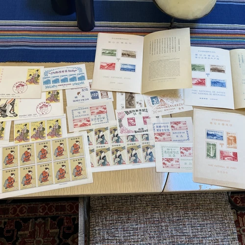 Beautiful Collection Of Japanese Souvenir Sheets And FDC-National Parks MNH