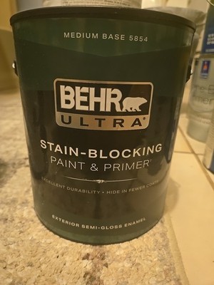 One Gallon BEHR ULTRA Ext Semi Gloss Color Aurospace New Unopened