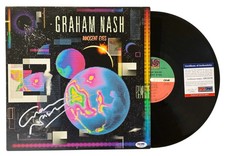 Graham Nash signed 12" Vinyl Record Innocent Eyes