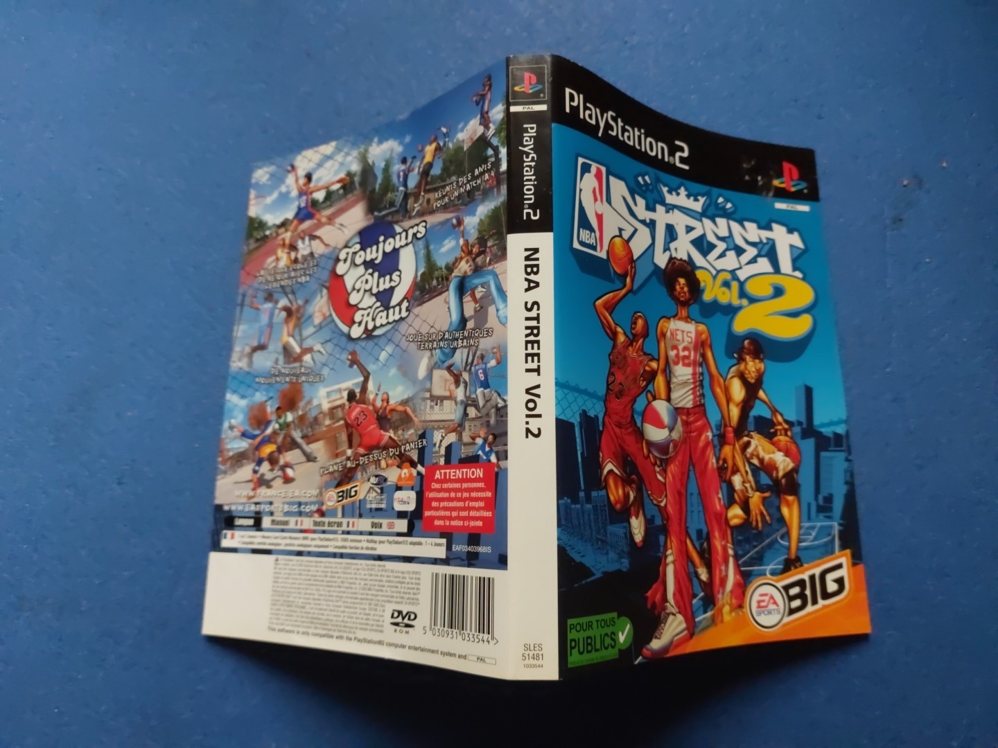 PS2 Playstation 2 Jaquette Cover Nba Street Vol 2