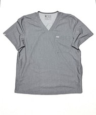 FIGS Technical Collection Scrub Chisec Top Gray Men's Extra Large XL