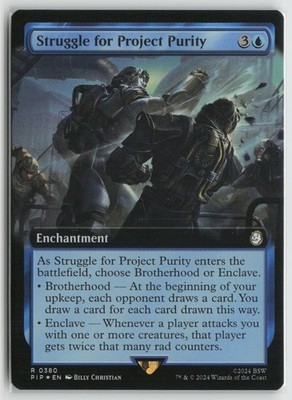 Struggle for Project Purity (Extended Art) LP Foil Fallout MTG