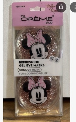 The Crème Shop Disney Minnie Mouse Reusable Gel Eye Masks Set of 2 Soothing