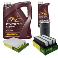 Inspektionspaket 6L Mannol Energy 5W-30 FüR Hyundai Santa Fé II 2.2 Crdi 4X4