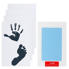Small Inkless Hand and Footprint Kit, Mess Free Footprint Kit, Light Blue