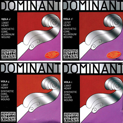Thomastik Dominant 4/4 Viola Set, Medium Gauge, Authorized Dealer