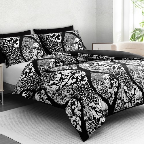 Duvet Cover Set Reversible King Size Duvet Cover Bedding Set Single Double King - Picture 146 of 544