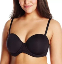 New Wacoal Black 854119 Red Carpet Convertible Strapless Bra Size 34DDD