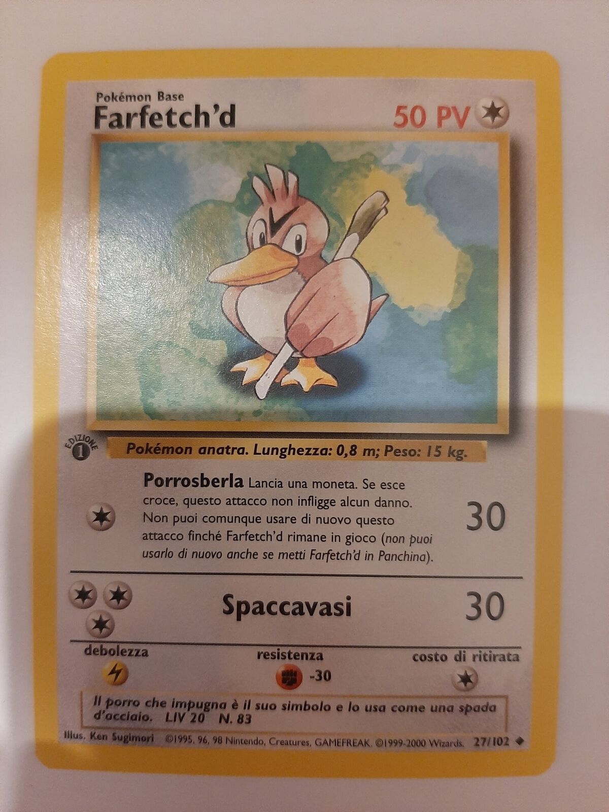 Pokemon Farfetch'd Base Set Frete Incluso