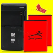 High Quality 2x 1520mAh Standard Battery Charger Bracket f Alcatel Go Flip 4044V