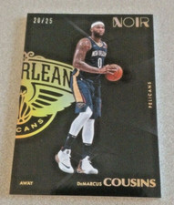 2017-18 Panini Noir Away Gold #127 DeMarcus Cousins Pelicans /25