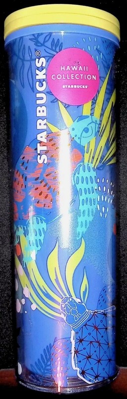NEW! Starbucks 16 oz. Hawaiian Collection Tumbler Sea Turtles Blue Green Gold