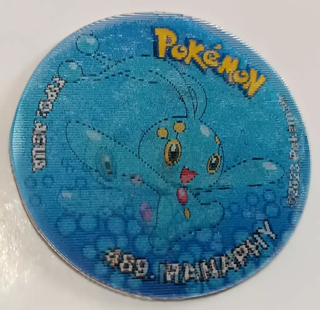 TAZO POKEMON DKV 3D #489 PHIONE MANAPHY 2020 Sinnoh PERU Pogs Lenticular