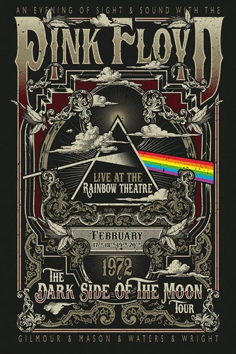 Pink Floyd - The Dark Side Of The Moon Tour Vintage Rock Band Music Poster