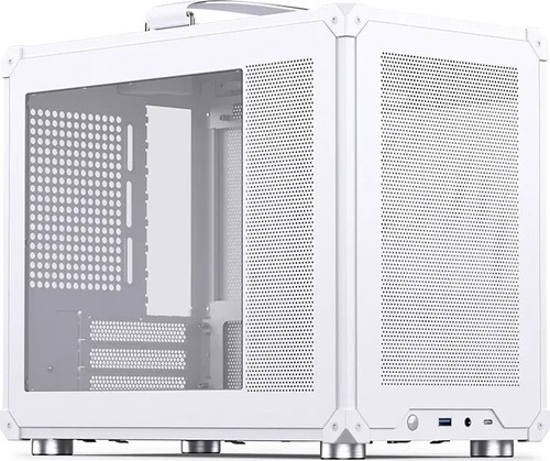 Jonsbo C6 MAX PC-Gehäuse, Mini-Gehäuse, Micro-ATX, Tempered Glass - weiß