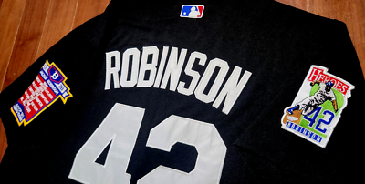 NEW! WS Brooklyn Dodgers #42 Jackie Robinson Limited DUAL Patch