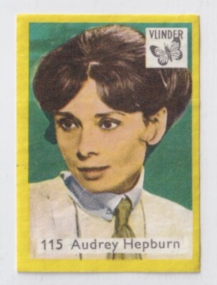 Trade Card - Film-, TV- & Musikstars (Vlinder) #115 Audrey Hepburn