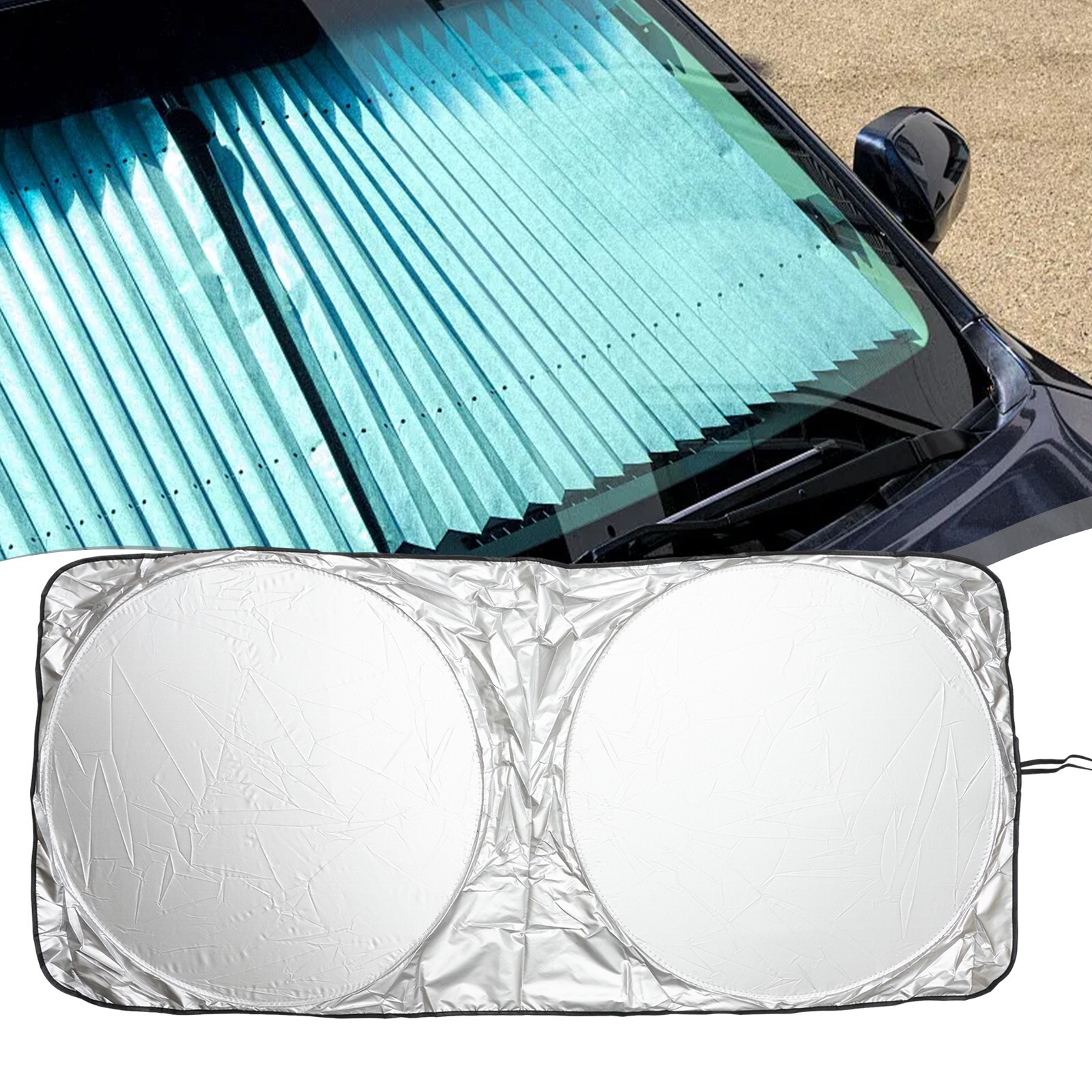 Reflective Car Windshield Shade Cover for UV Protection (60 characters