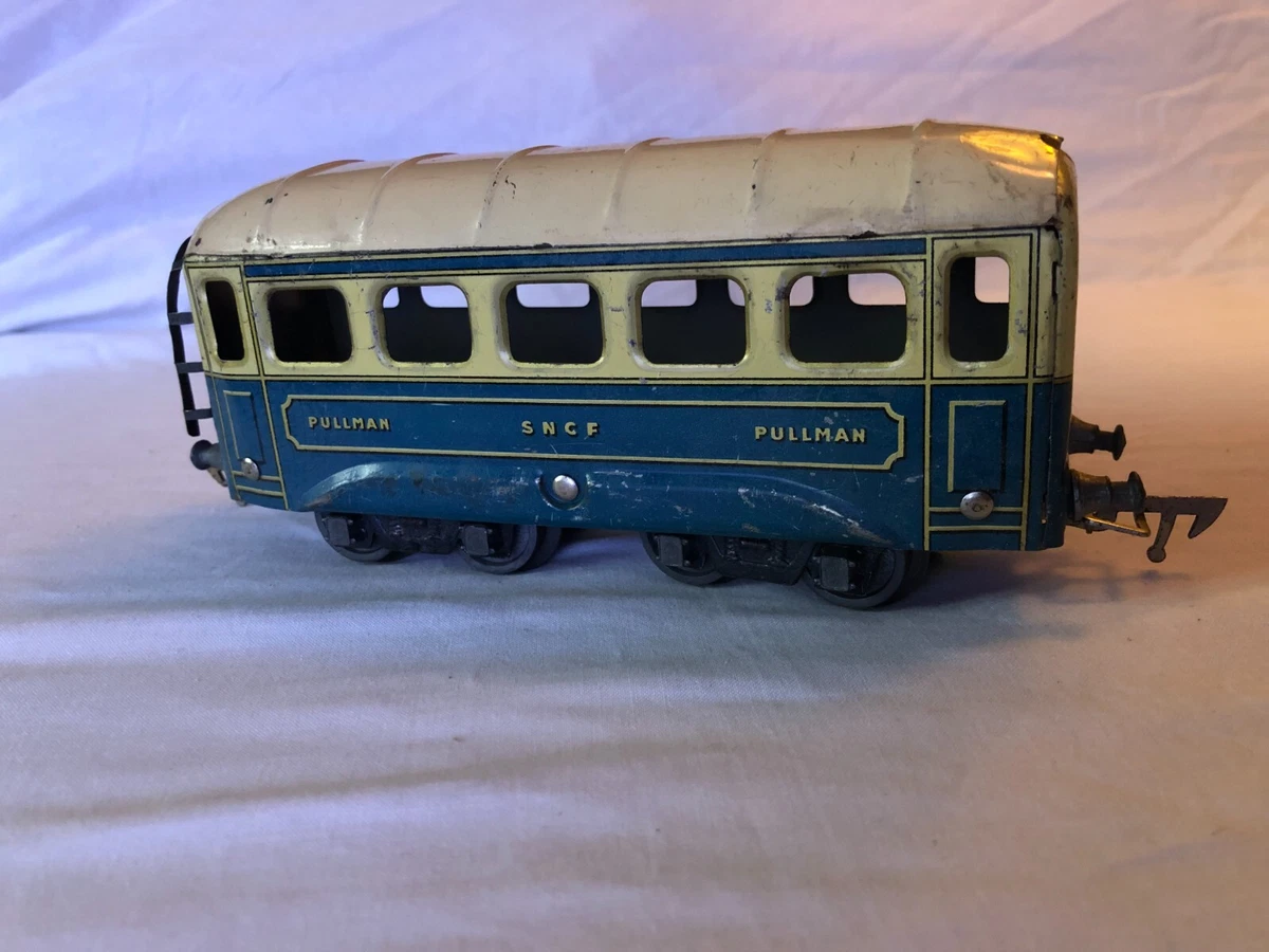 AS Wagon Mixte 1ère Classe & Fourgon PO – Échelle O – Bleu Blanc Acier