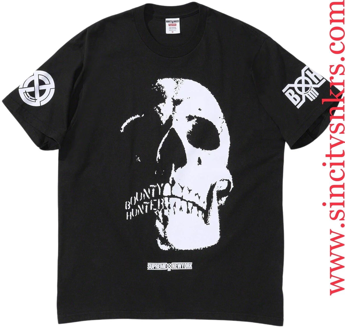 Supreme x Bounty Hunter Skulls Tee T-Shirt Black Size XL FW23 - Ready to  Ship