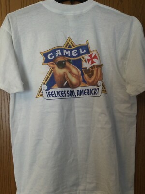 Camel (Cigarettes) -  Felices 500, Americas  -1992/White/Single Stitch/XL/Pocket