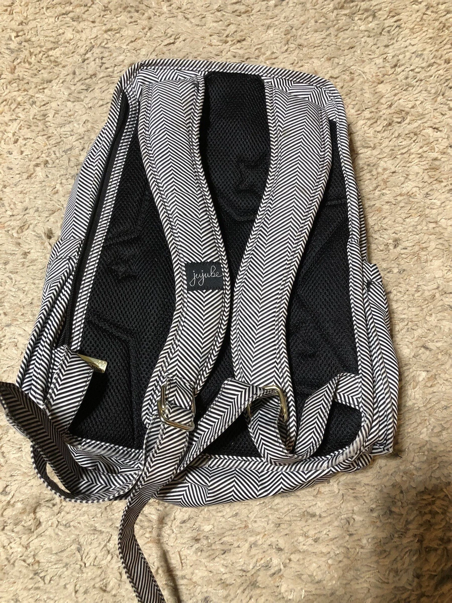 JuJuBe Be Right Back backpack diaper bag in Queen of the Nile Read