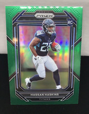 Hassan Haskins Green Prizm Rookie 2022 NFL Prizm Football #326 Tennessee Titans