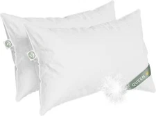 European White Goose Down Pillows – Set of 2 Premium Down Pillow