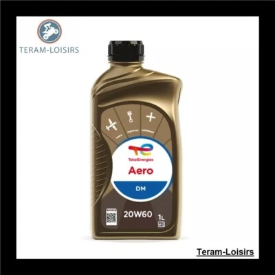 Huile Aéronautique TOTAL AERO DM 20W60 Bidon 1 Litre - Photo 1/2