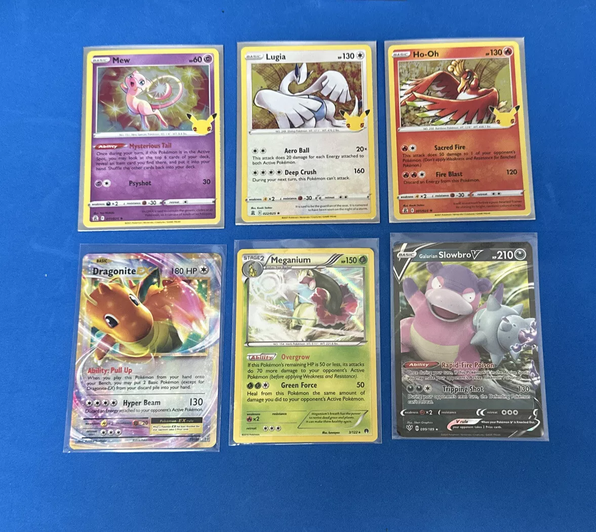  Lugia & Ho-oh - Pokemon Celebration Card Lot