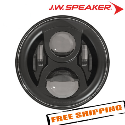 JW Speaker 0554941 8700 Evolution 2 Dual Burn 7'' LED Headlight, Black Bezel